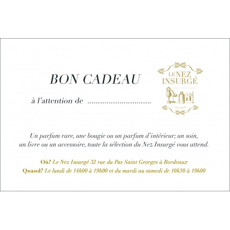 Carte Cadeau 150€